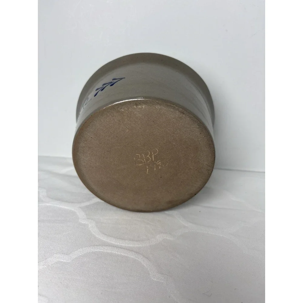 Beaumont Brothers Pottery (BBP) Butter Crock Bowl Stoneware W/Lid Signed 1995